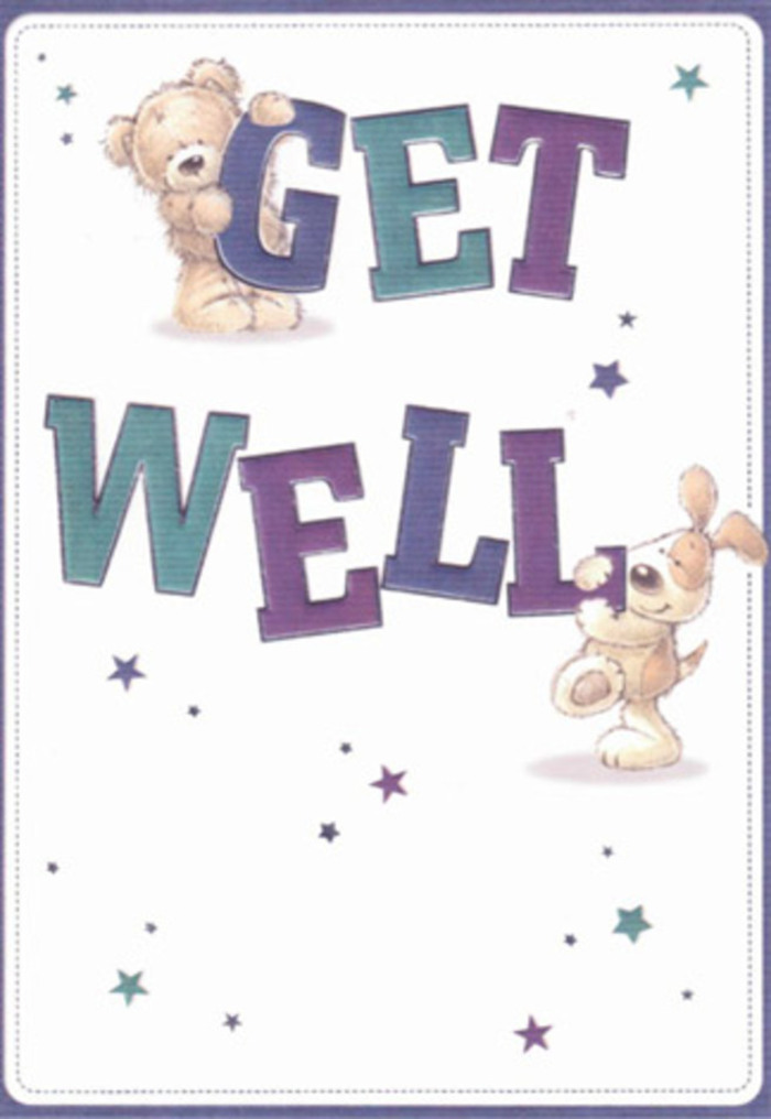 This get well card embodies gentle encouragement, much like the warm greetings exchanged along South Wimbledon's leafy lanes. At its centre, a friendly bear and a floppy-eared puppy are enveloped in a swirl of playful stars, as if scattering good wishes from Haydons Road to Merton Abbey. The oversized typography, awash in shades of purple and aqua, anchors the composition with cheerful reassurance, while the tactile illustrations conjure the soft textures of fur and velvety ears. The entire scene feels almost tangible, as if the simple act of sending this card-particularly when paired with a handcrafted South Wimbledon bouquet-could elevate even the cloudiest of days. Its airy mood and inviting palette provide a welcome lift to anyone convalescing, whether in a sunlit flat off Kingston Road or a cozy home nearby.