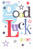 You can feel the spirit of South Wimbledon woven into this bright, affirming good luck card. The phrase 'Good Luck' is playfully rendered in sweeping pastel blues, effervescent reds, rich purples, and restful moss greens-each letter as thoughtfully placed as an artist arranging a lively bouquet in the shop windows along Kingston Road. Scattered across the white landscape are luminous, whimsical stars-navy, lilac, and flashes of citrus-unfolding like a visual symphony above Wimbledon Park on a summer's night. The card's surface is smooth and welcoming to touch, promising the tactile pleasure of premium cardstock and the gentle intention behind every wish written inside. It's the type of card you'd eagerly include with a congratulatory arrangement for someone embarking on a new journey-be it an exam, a performance, or a fresh start just beyond Merton Park. Imbued with a sense of belonging and shared hope, this card embodies the simple yet profound support that defines life here in South Wimbledon.